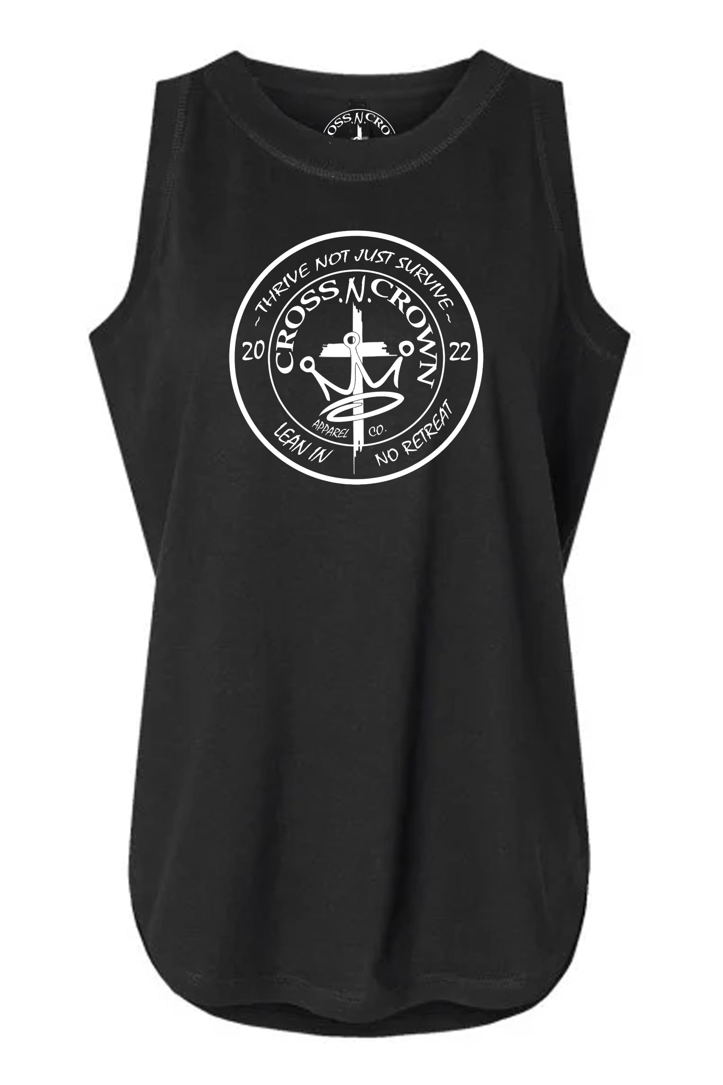 Womens Cross.N.Crown O.G Circle Crest Soft Style Relaxed Fine Jersey Tank