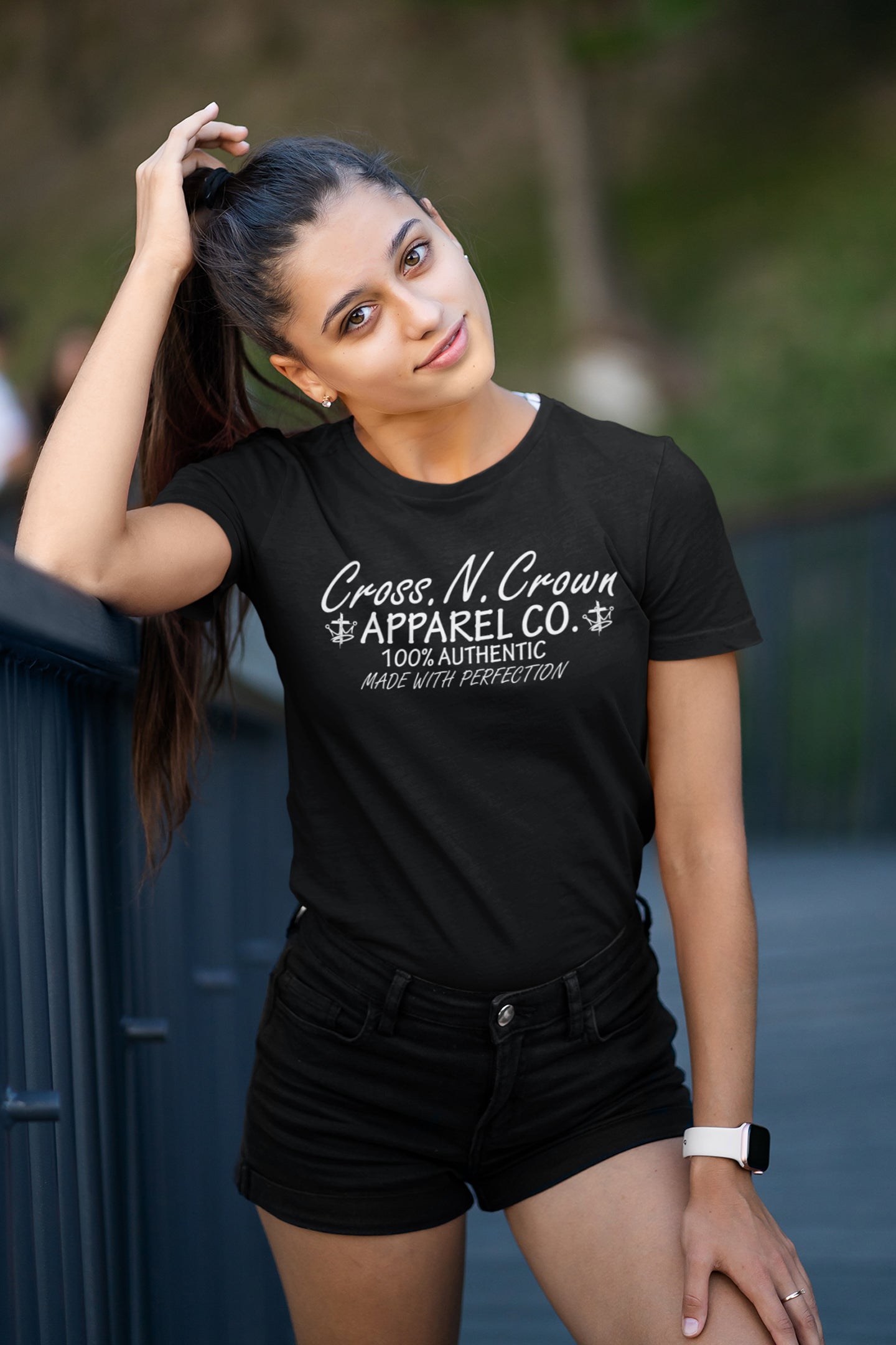Womens Cross.N.Crown Made With Perfection Tee