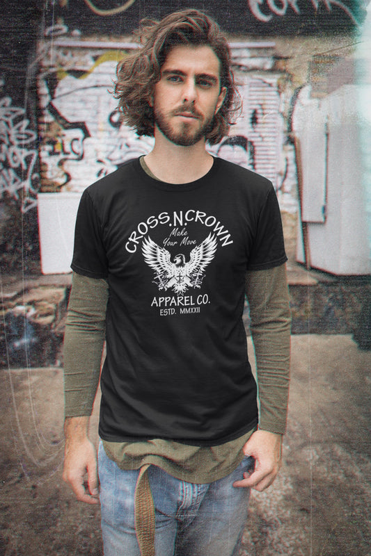 Mens Cross.N.Crown Make Your Move Patriot Tee