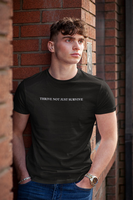 Mens Cross.N.Crown Thrive Not Just Survive Soft Style Tee