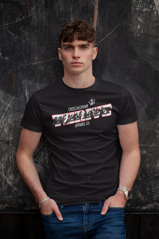 Mens Cross.N.Crown Thrive Street Flare Script Tee