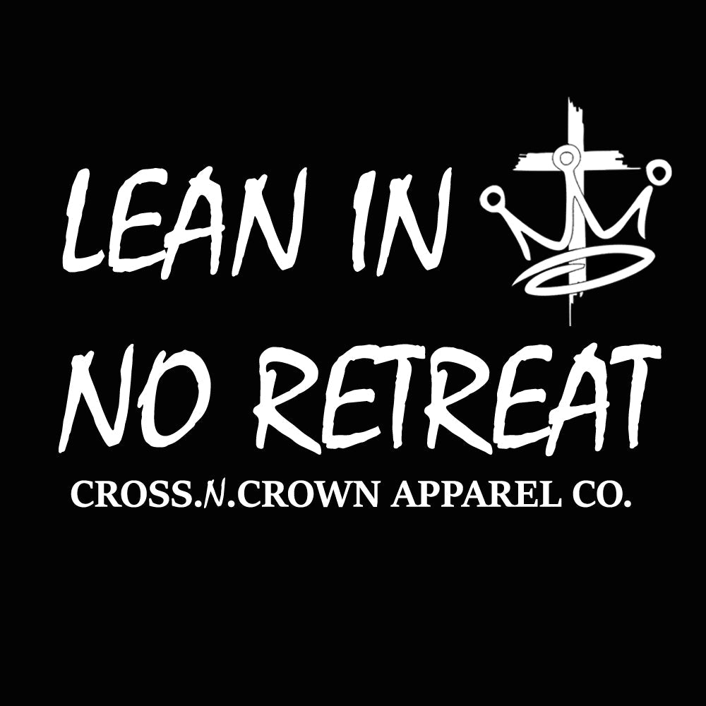 Mens Cross.N.Crown Soft Style Lean In No Retreat Muscle Tee - Cross.N.Crown Apparel Co