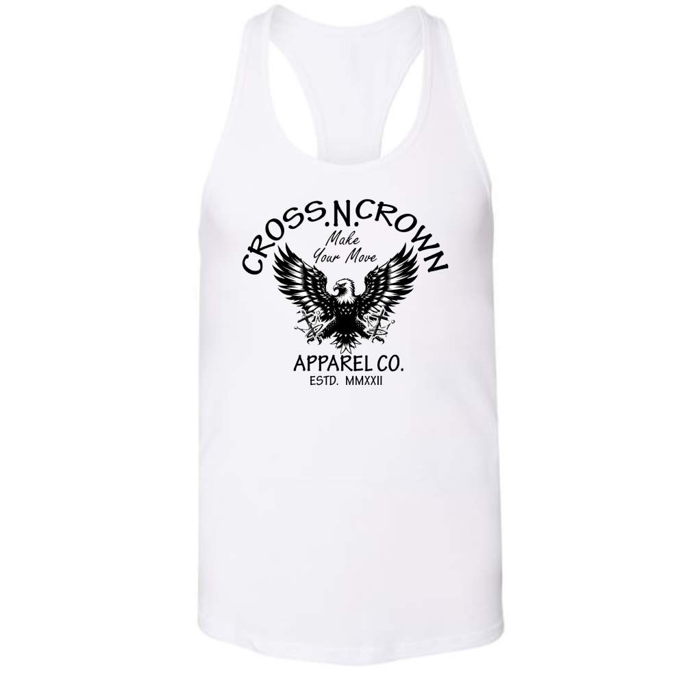 Womens Cross.N.Crown Make Your Move Soft Style Racer Back Tank - Cross.N.Crown Apparel Co